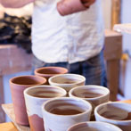 Tim Lake at work in his workshop 2017